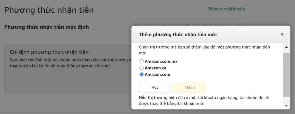 Đăng ký bán hàng trên Amazon