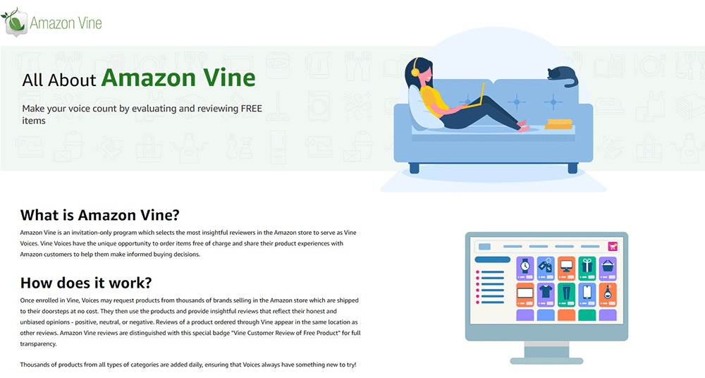 Enroll in the Amazon Vine Program