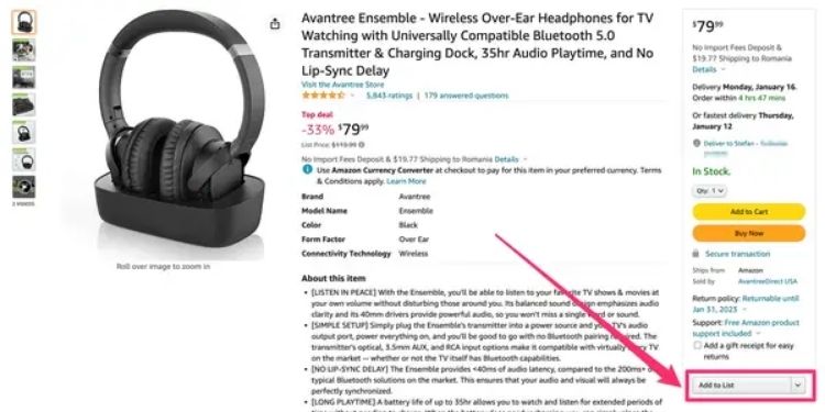 How To Add an Item To Amazon Wishlist?