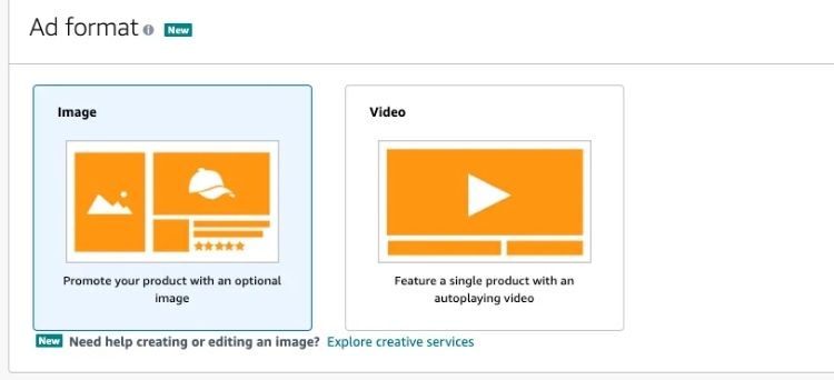 Select your ad format