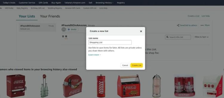 Step 3: Create Your List