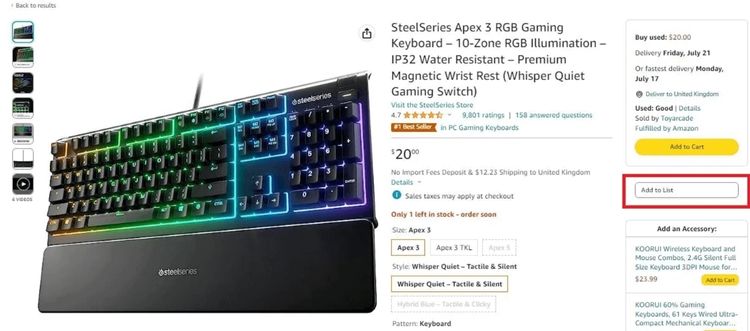 Step 5: Add Items to Your List