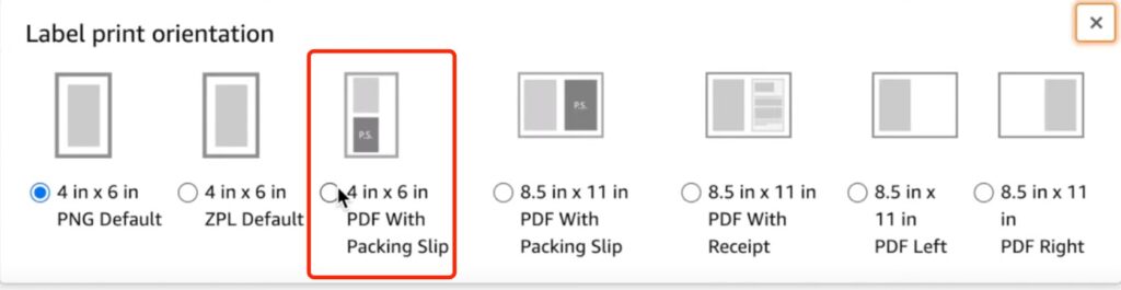 Step 1. Create the labels in Seller Central