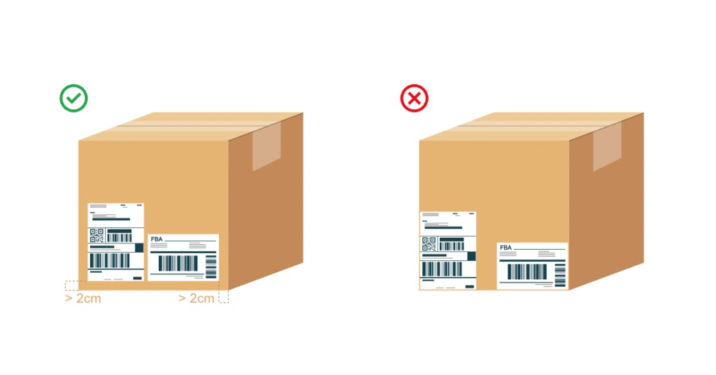 Step 2. Prepare your boxes and attach labels 1