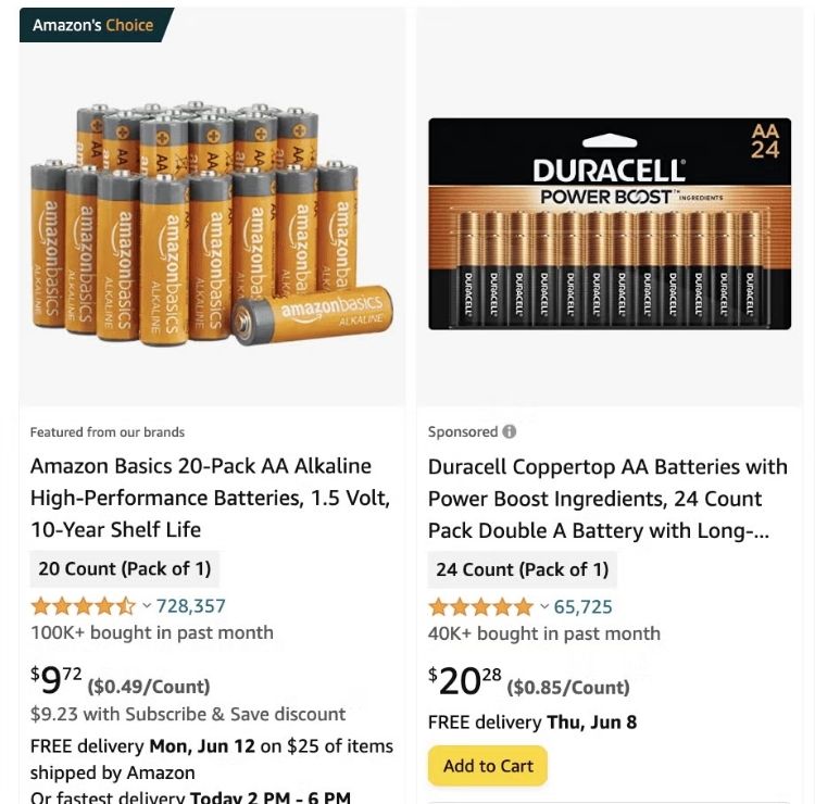 Amazon Basics Batteries