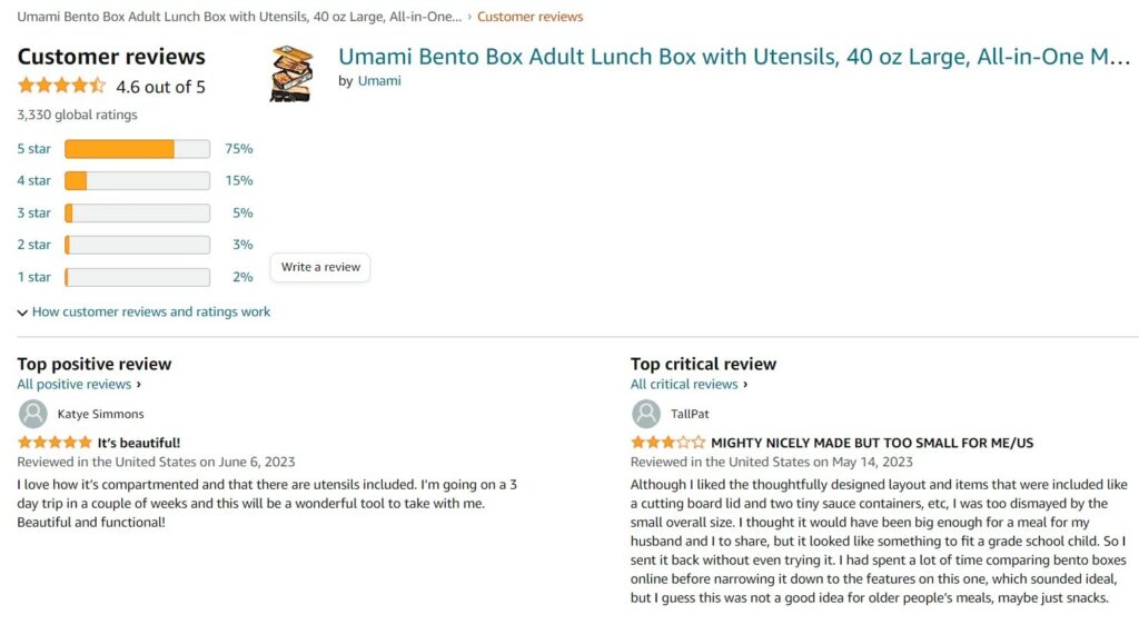 Check Product Reviews