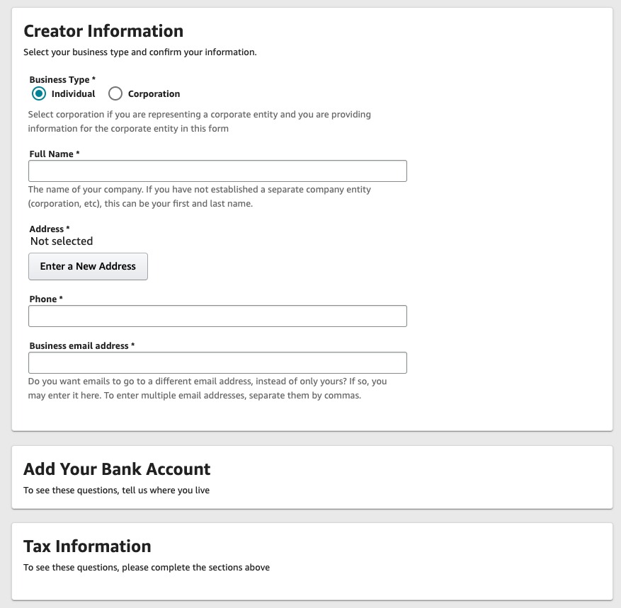 Complete the Signup Form