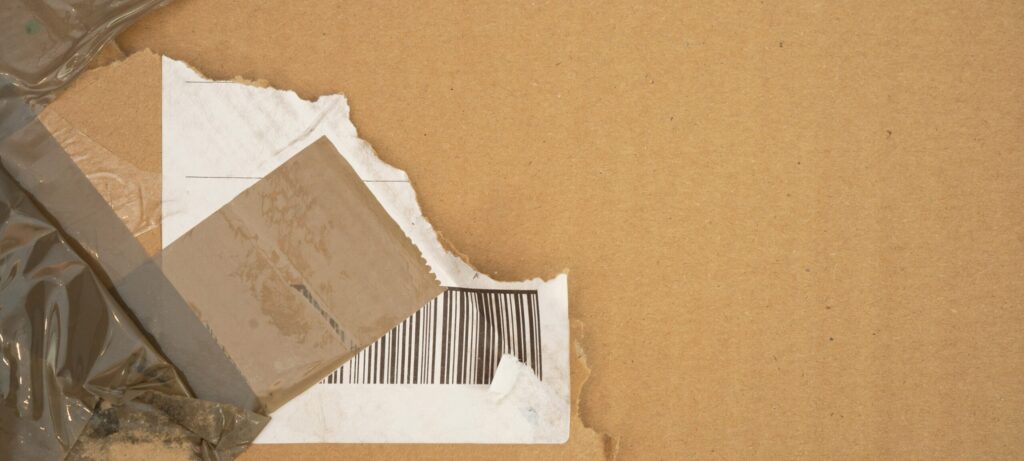 Damaged barcodes in transit