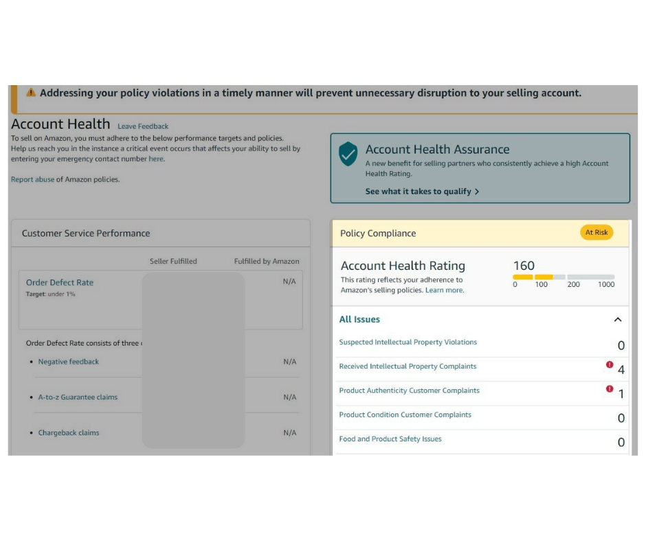 Policy Compliance Warnings
