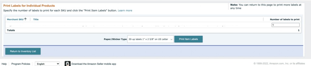 Step 2. Download FNSKU from Seller Central 3