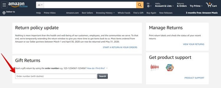 Check shipping and return policies