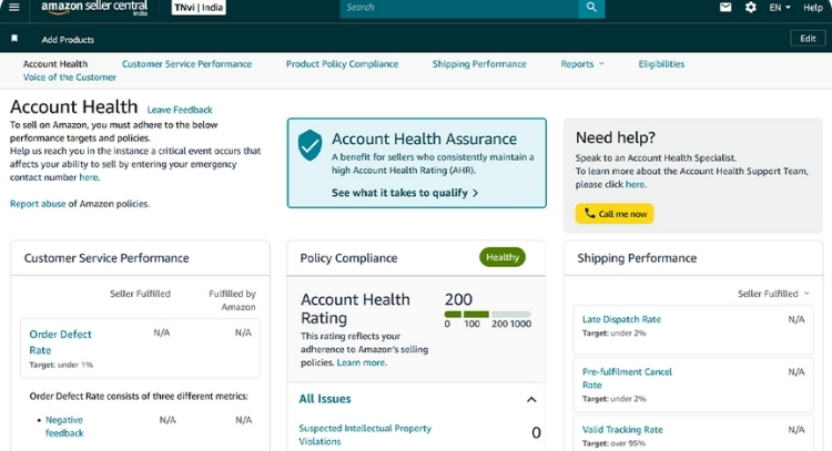 Monitor Your Account Health Dashboard Regularly