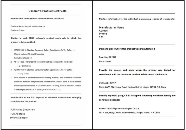 Product Safety & Certifications