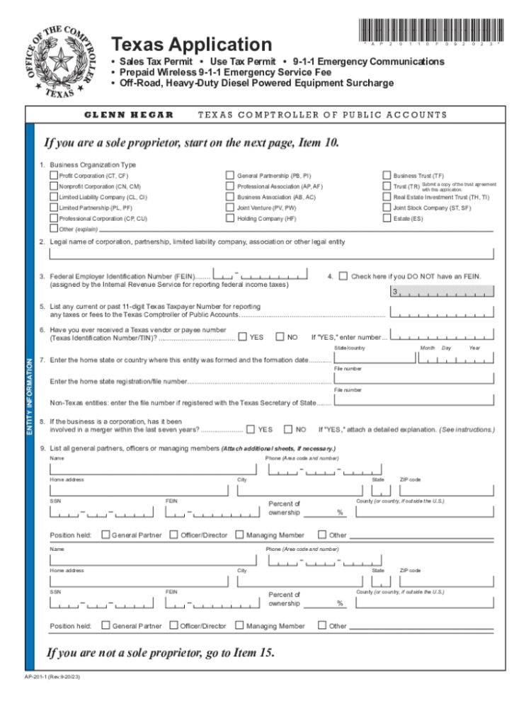 Step 1. Register For Sales Tax Permits