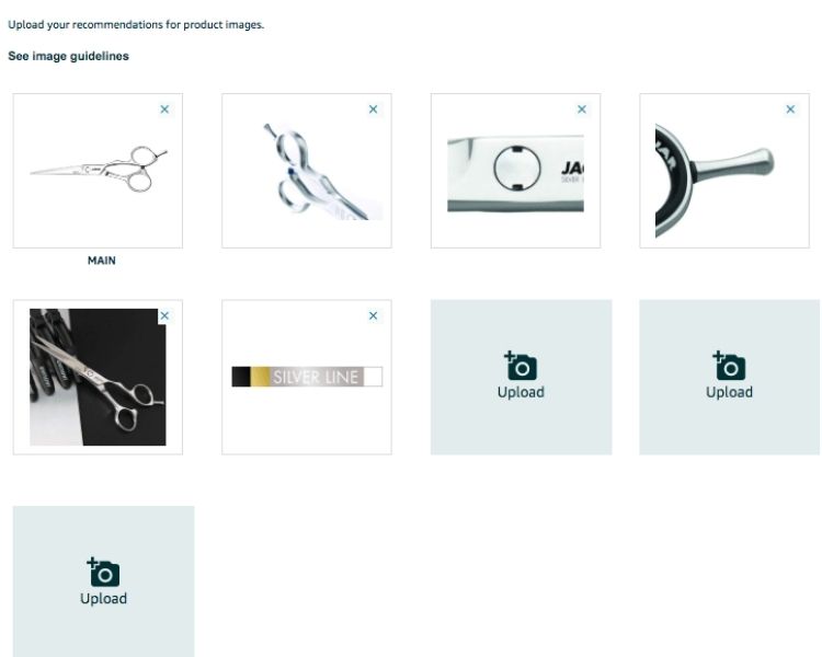 Upload High-Resolution, Optimized Product Images