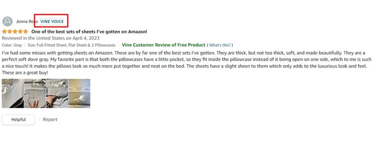 Amazon's Vine Program