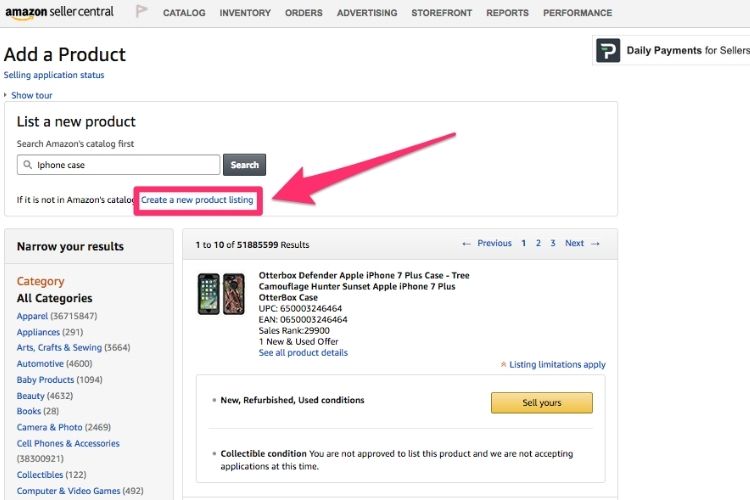 Create And Optimize Product Listings