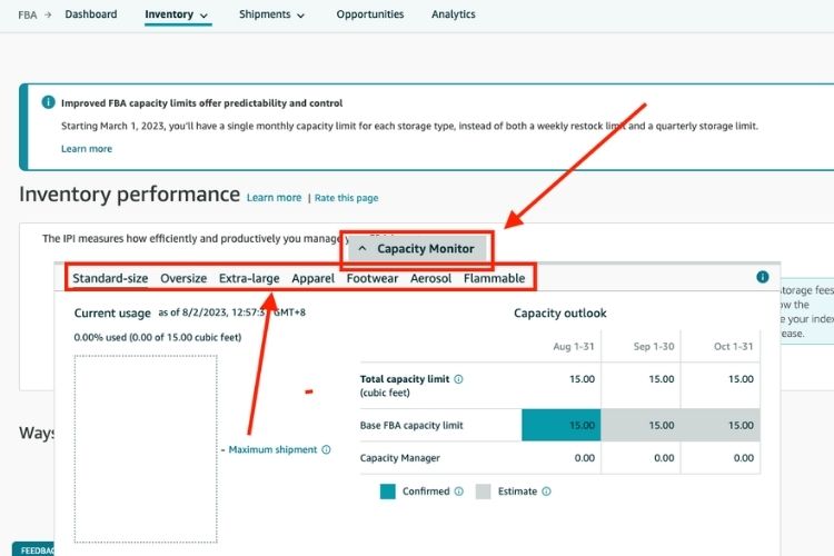How To Check Your FBA Storage Limit?
