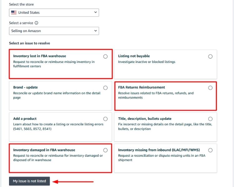 Step 3: Submit The Claim Via Seller Central
