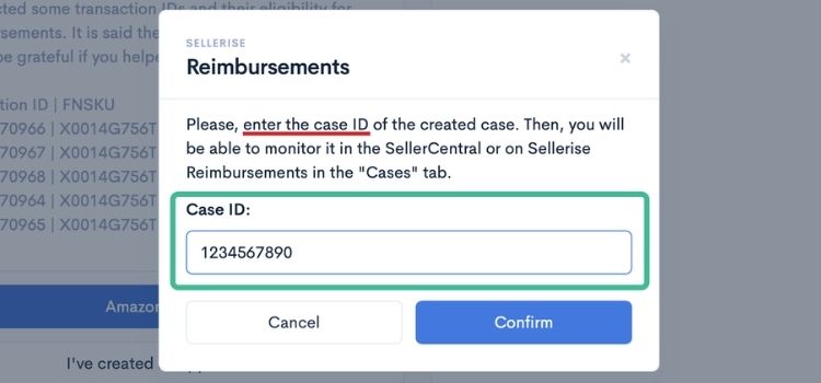 Step 5: Confirm The Reimbursement Payout