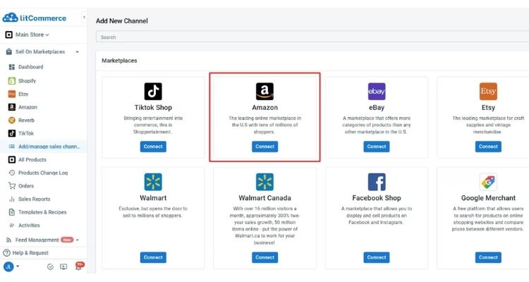 List Products On Amazon Using LitCommerce