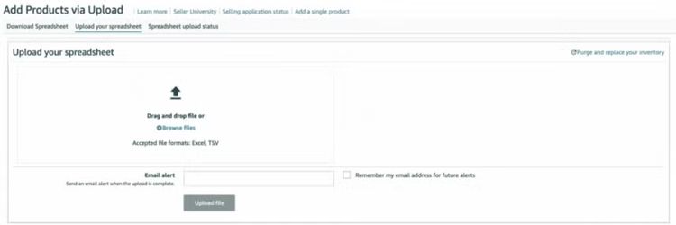 Step 5: Submit Your Completed File to Seller Central
