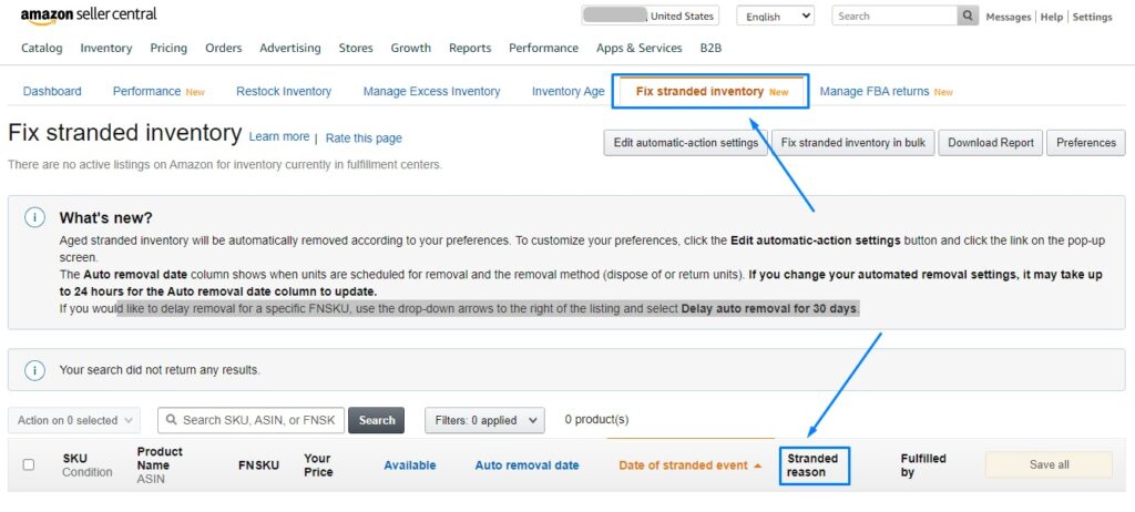 Ignoring Stranded Inventory Notifications