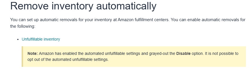 Leaving Automated Disposal Active for High-Value Stock