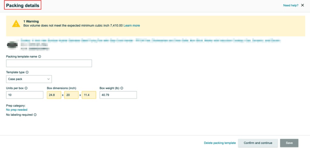 Step 2: Choose Packing Type