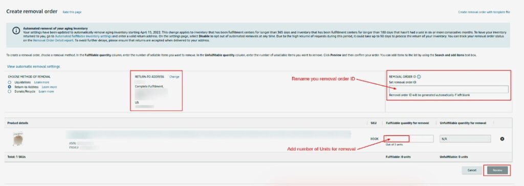 Strategic Removal Orders