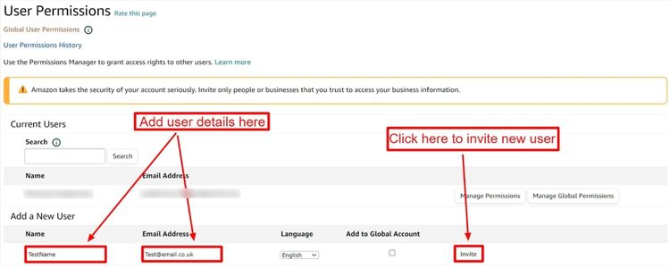Step 2: Review User Information and Permissions