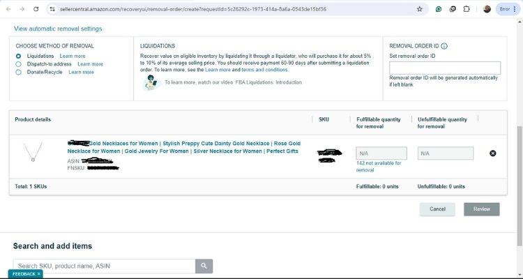 Use FBA Liquidations Last