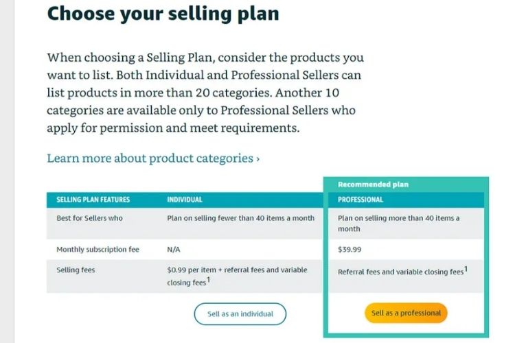 What Is The Amazon Professional Seller Account?