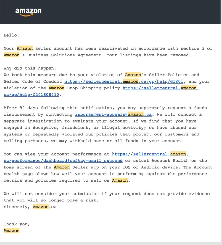 Where to Find Your Amazon Policy Violation Details 2