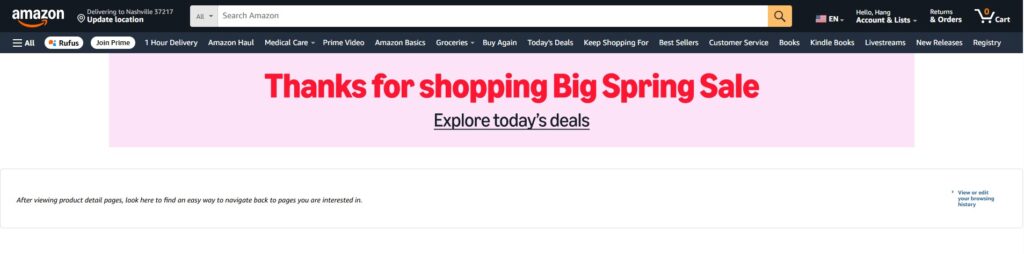 What is the Amazon Spring Sale?