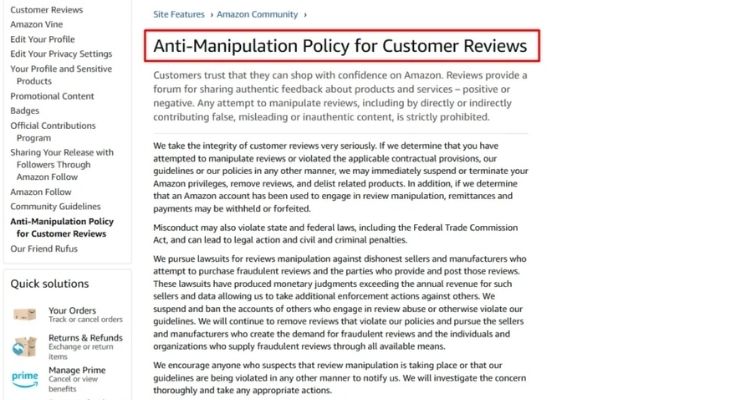Amazon Blocked Reviews From Your Network
