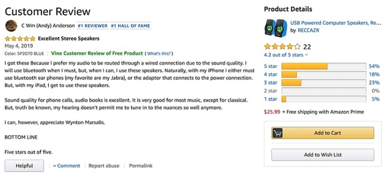 Focus Feedback On The Product Itself