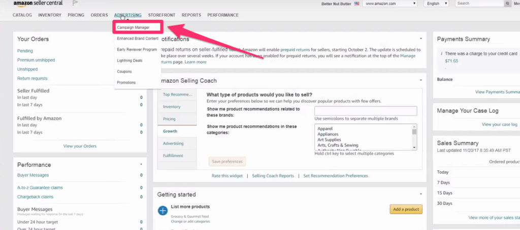 How to Set Up Amazon Advertising Console Step-by-Step 1