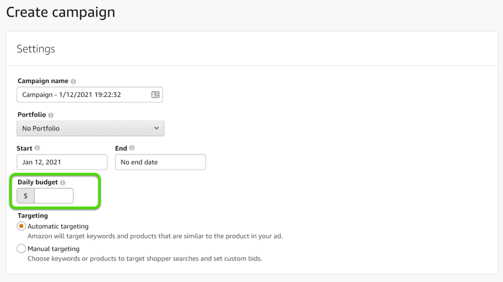 How to Set Up Amazon Advertising Console Step-by-Step 3