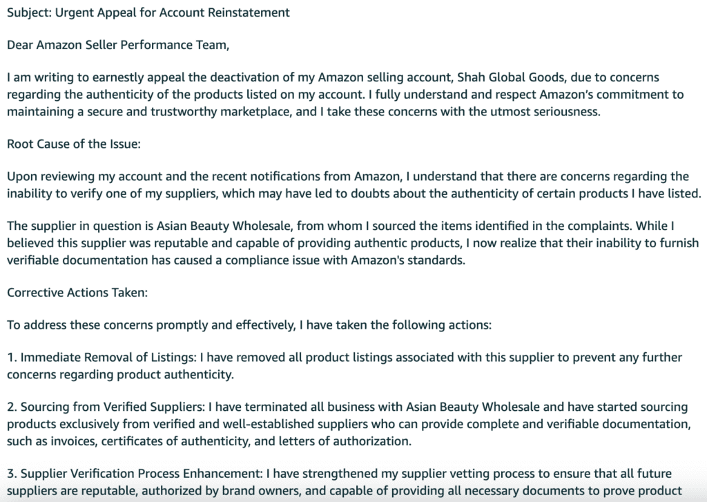 What is an Amazon Plan of Action (POA)?