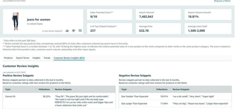 Analyze customer reviews