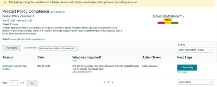 Checking Product Restrictions