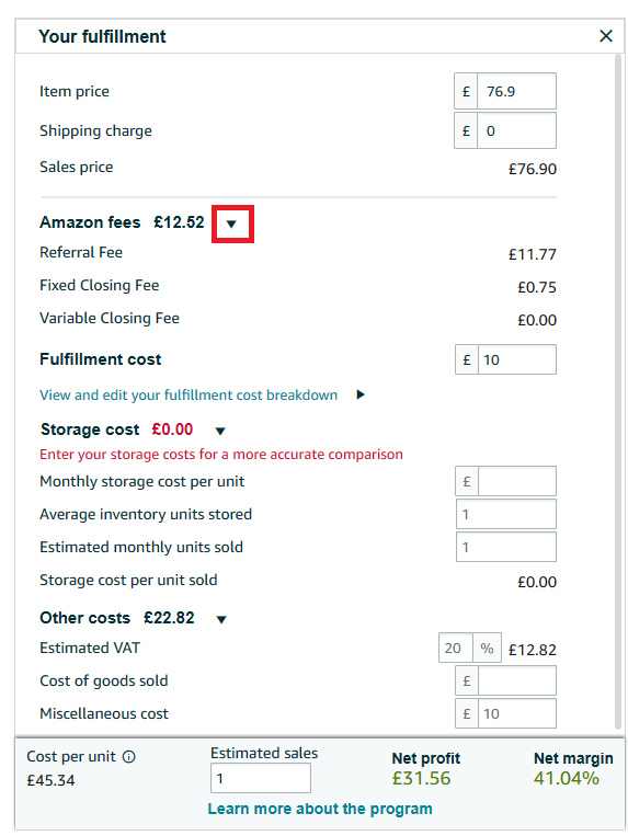 Calculating Fees on the Total Sales Price
